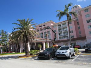 Parking Lot of Palm Beach Shores Resort Vacation Villas